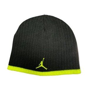 Jordan Jumpman Youth Black &‎ Neon Beanie Winter Hat
